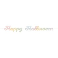 Guirlande Lettre Happy Halloween Pastel - 2m