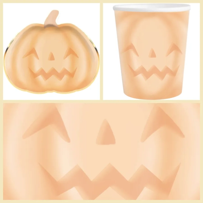 Boite  Fte Citrouille Halloween Pastel 