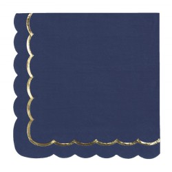 Bote  Fte Festonne Bleu Marine / Or. n3