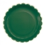 Contient : 1 x 8 Assiettes Festonne Vert Jungle/Or