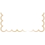 8 Marque-Places Festonnes Blanc et Or