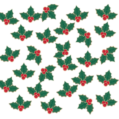 Confettis Houx de Nol 