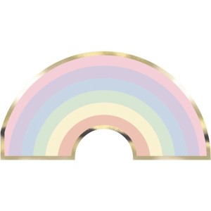 16 Serviettes Arc-en-Ciel Pastel