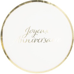 Boite � F�te Joyeux Anniversaire Or. n�1