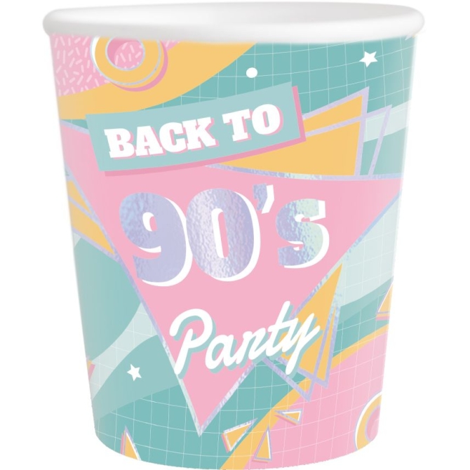 8 Gobelets 90 s Party 