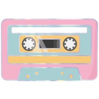 16 Serviettes Cassette 90's Party