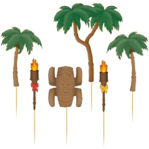 6 Cake Toppers - Totem Aventurier