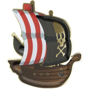 8 Assiettes Bateau Pirate