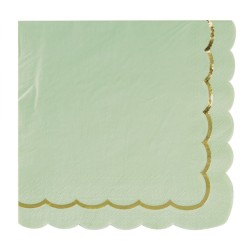 Boite à Fête Festonnées Vert Sauge et Or. n°2