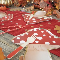 8 Assiettes Champignon. n°1