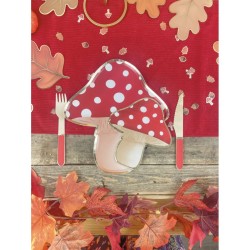 8 Assiettes Champignon. n°2