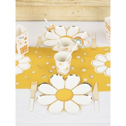 8 Assiettes Marguerite Hippy Party. n2