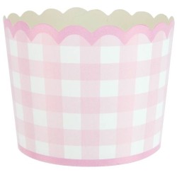 Grande Boite  Fte Festonne Vichy Rose. n5