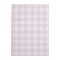 8 Pochettes Cadeaux Festonne Vichy Rose