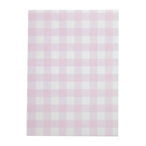 8 Pochettes Cadeaux Festonne Vichy Rose