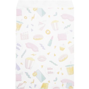 8 Pochettes Cadeaux Festonne Pyjama Party
