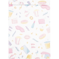 8 Pochettes Cadeaux Festonne Pyjama Party. n1