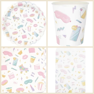 Grande Boite � F�te Festonn�e Pyjama Party