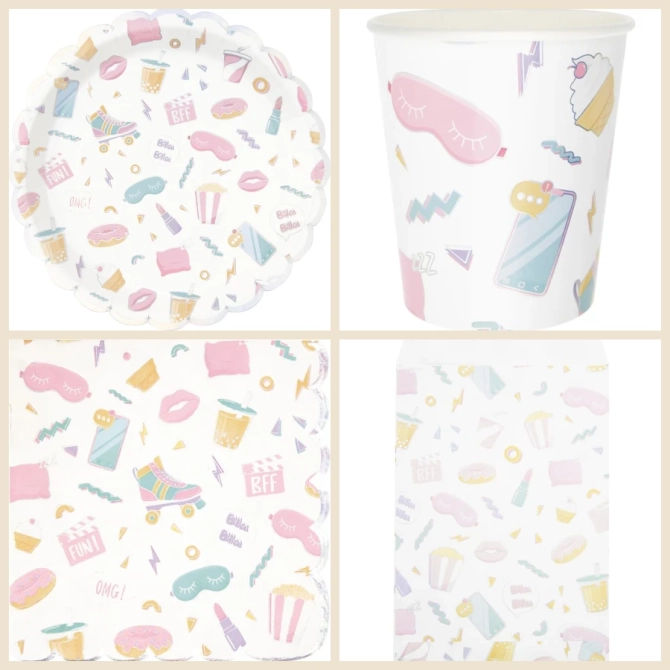 Grande Boite � F�te Festonn�e Pyjama Party 