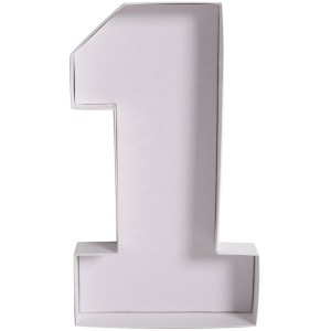Plateau Blanc Ap�ro/Dessert Chiffre 1 - 26 cm