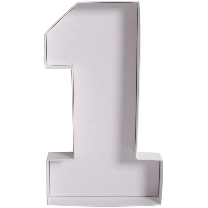 Plateau Blanc Ap�ro / Dessert Chiffre 1 - 26 cm 