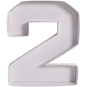 Plateau Blanc Ap�ro/Dessert Chiffre 2 - 26 cm