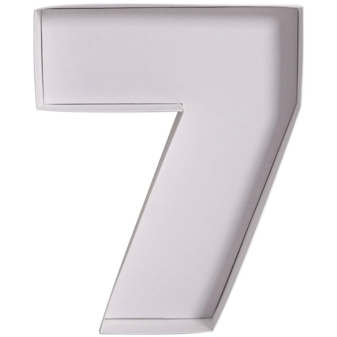 Plateau Blanc Ap�ro / Dessert Chiffre 7 - 26 cm 