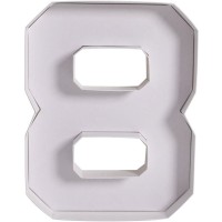 Plateau Blanc Ap�ro/Dessert Chiffre 8 - 26 cm
