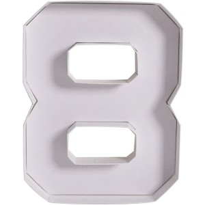 Plateau Blanc Ap�ro/Dessert Chiffre 8 - 26 cm