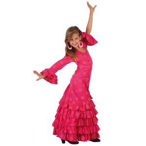 Déguisement de Danseuse Flamenco Rose