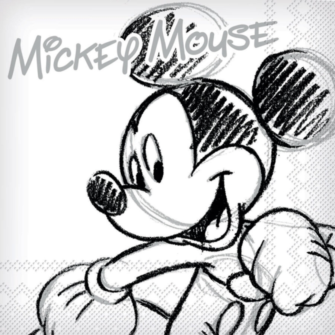 20 Serviettes Mickey et Minnie 