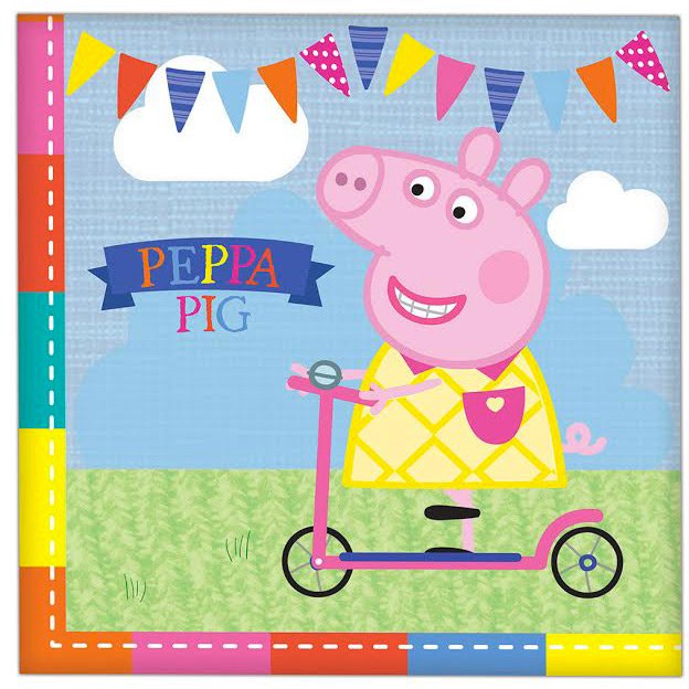 16 Serviettes Peppa Pig Summer 