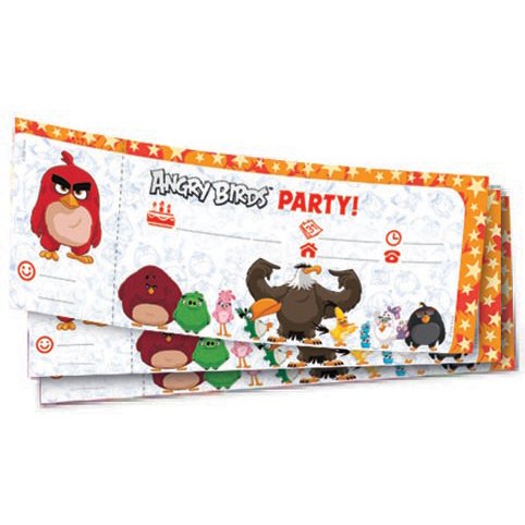 20 Invitations Angry Birds Le film 