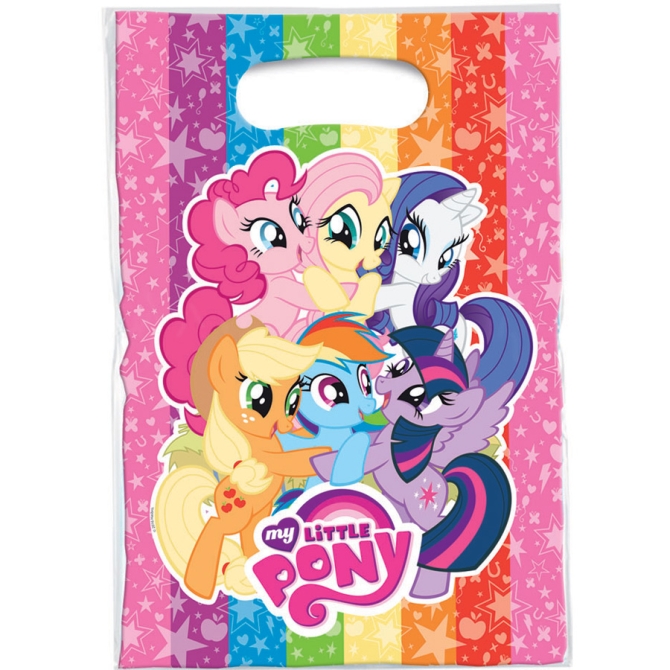 6 Pochettes Cadeaux My Little Pony Rainbow 