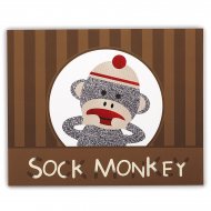 4 Sets de Table ludiques Sock Monkey