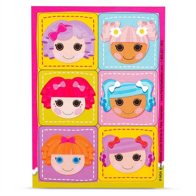 4 Planches de Stickers Lalaloopsy 