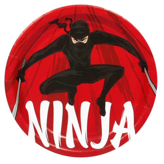 8 Assiettes Ninja Party 
