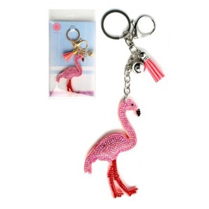 1 maxi Porte-cl Bijou Flamant Rose