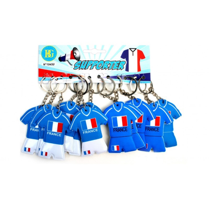 1 Porte cl Maillot Foot France 