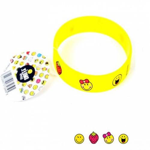 1 Bracelet Silicone Smiley 