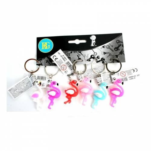 1 Porte cl Flamant Rose (6 cm) 