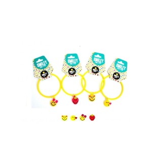 1 Bracelet Silicone Charm Smiley