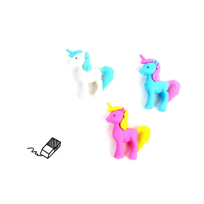 1 Gomme Licorne ( 5 cm) 