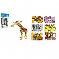 Mini Puzzle 3D - 8 Pièces Animal Zoo (10.5 cm)