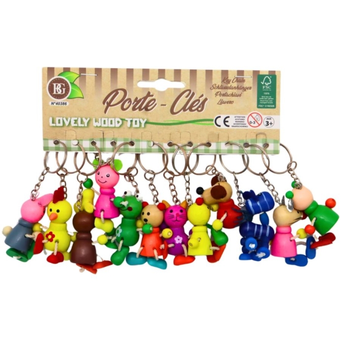 1 Porte-Cl� Animal en Bois 