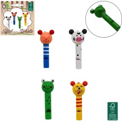 1 Sifflet Animal en Bois - 7 cm. n�1