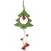 Grande Suspension Sapin  clochettes (16 cm) - Mtal. n1