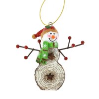 Grande Suspension Bonhomme de Neige (8 cm) - Rsine