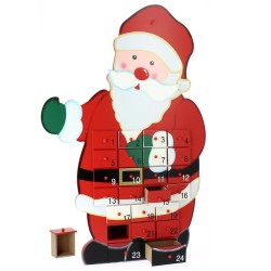 Calendrier de l Avent P�re No�l Maxi (50 cm) - Bois. n�1
