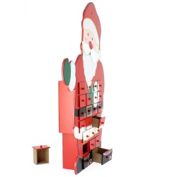 Calendrier de l Avent P�re No�l Maxi (50 cm) - Bois. n�2